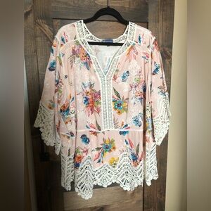 Woven tunic top by Democracy